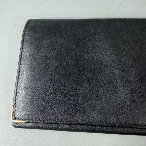 Authentic Dunhill Black Leahter Slim Long Wallet - Picture 2 of 14
